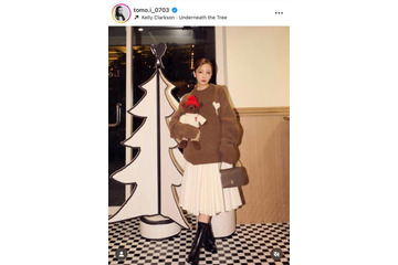 板野友美、ふわふわニット×スカートのあったかコーデに反響「可愛すぎる～」「最高の推し」 画像