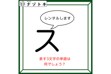 クイズです！「スがレンタルします」状況を言葉にして隠れた言葉を導きましょう【難易度LV２.・甘口】 画像
