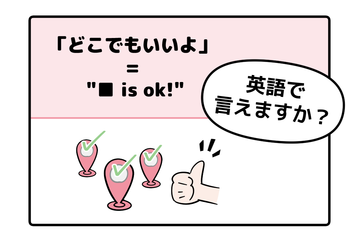 英語で「どこでもいいよ」はなんて言う？【マンガで読む英会話】 画像