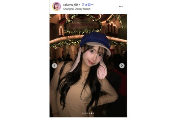「シャッフルアイランド」藤川らるむ、美脚際立つマイクロミニワンピで上海満喫「脚が長くて綺麗すぎる」「コーデおしゃれ」の声 画像