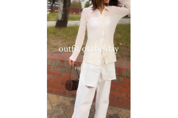 全身「白」でつくる大人のこなれワントーン術。コートの中でももたつかない薄さも嬉しい【40代の毎日コーデ】 画像