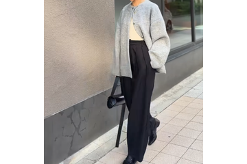 二枚目カーデを選ぶなら、遊び心をプラスして。配色カーディガンで作る大人のコーディネート 【40代の毎日コーデ】 画像