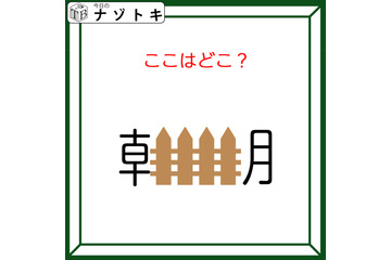 クイズです！「ここはどこ？」朝の中に何かが入っています！【難易度LV３.・中辛】 画像
