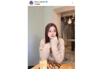 めるる、ふわふわニットが愛らしい冬コーデに絶賛の声「天使だね」「どんどん綺麗になっていく」 画像