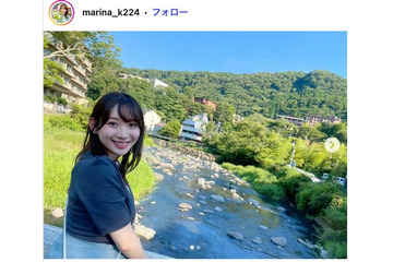 元AKB48小林茉里奈アナ、サッカー選手夫＆0歳息子との3ショット公開「鼻がそっくり」「美男美女」と反響 画像