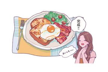 デザイナーにとって朝食は活力の源！ お店で食べたフレンチトーストを再現した結果【わたしのおでかけ準備 #５】 画像