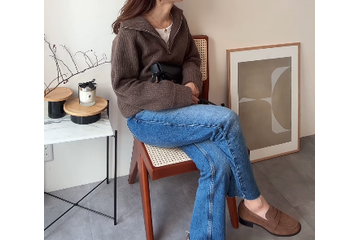 【GU】プルオーバーが着心地よき。大人カジュアルを格上げする合わせ方とは 【40代の毎日コーデ】 画像