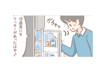 「ちびっ福」はいろんな場所に現れる…例えばクッキーを食べようと冷蔵庫を開けると…【あなたとくらし隊！ちびっ福 #１】 画像