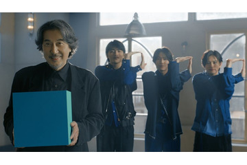 timelesz橋本将生・猪俣周杜・篠塚大輝、新CMで役所広司と初共演「優しい顔で見守ってくれた」 画像