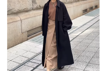 シックなロングコート、どう着こなす？参考にしたい洗練コーデ【40代の毎日コーデ】 画像