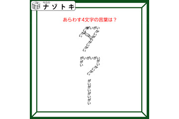 クイズです！「あらわす４文字の言葉は？」何が何を作っているか言葉にしてみましょう【難易度LV２.・甘口】 画像