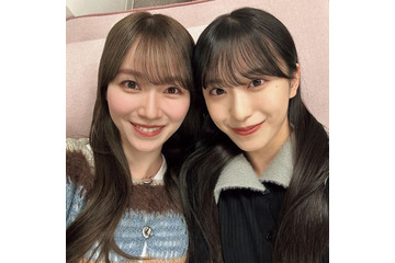 櫻坂46守屋麗奈&村井優、密着自撮りショット解禁【櫻撮】 画像