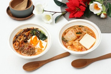 セブン、冬の身体を温める「スープごはん」キムチチゲと豆乳担々の新作2種登場 画像