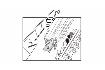 妊婦を乗せたストレッチャーが運び込まれる。病院内を駆ける医療スタッフ【16歳の母 #５】 画像