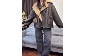 【ZARA】ヴィンテージライクなアウターが主役。防寒もできる都会的な着こなし【40代の毎日コーデ】 画像