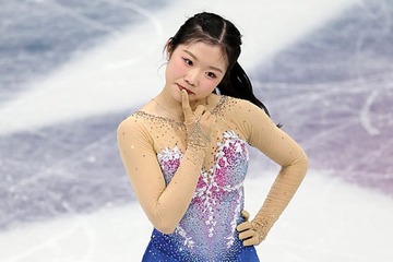 五輪フィギュア“首傾げポーズ”話題・中井亜美選手にキャスター驚き「あんな表情ができるなんて…」ポーズ誕生当時の心境切り込む 画像