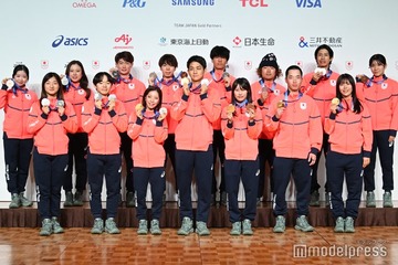 坂本花織選手・鍵山優真選手・村瀬心椛選手ら「ミラノ・コルティナ五輪」メダリストが帰国報告 笑顔で感謝語る【TEAM JAPAN 帰国時記者会見】 画像