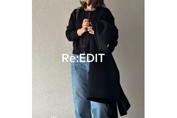 一枚でおしゃれが完結。配色カーディガンを主役にした大人のデニムスタイル【40代の毎日コーデ】 画像