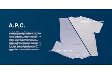 A.P.C.別注TシャツをFREAK’S STOREが3月中旬発売。シンプルで洗練されたロゴがデザイン 画像