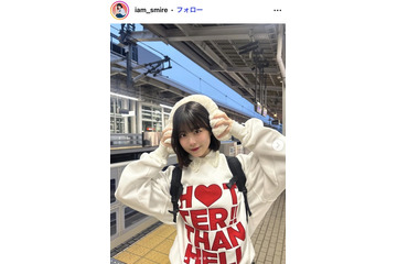 「今日好き」表すみれ、へそピアスのぞくブラックコーデ披露「ギャップすごい」「おしゃれ」の声 画像