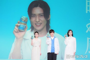 Snow Man目黒蓮、カナダからリモートで会見出席「でかすぎて気まずい」肩まで伸びた新ヘアも披露 画像