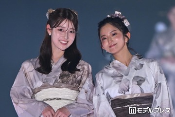 阪口珠美＆鈴本美愉、淡色浴衣で可憐にランウェイ「坂道OGの並び胸アツ」「ビジュが爆発してる」とファン悶絶【関コレ2026S/S】 画像