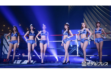 「K-1 GIRLS 2026」がリングデビュー 美スタイル際立つコスチュームで華添える 画像