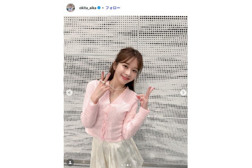 沖田愛加アナ、ビックシルエットコートから美脚スラリ「ほっそりしてる」「魅力的」の声 画像