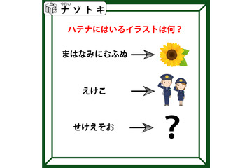 クイズです！「まはなみにむふぬ→太陽みたいな夏の花」。ということは、この文字列にはどんな意味があるのでしょう【難易度LV.３・中辛】 画像