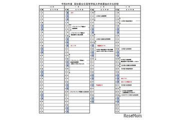 【高校受験2027】高知県公立高…A日程3/3-4、B日程3/18 画像