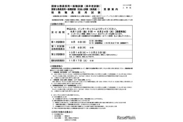 国家公務員、一般職（高卒・社会人）受験案内…6/24締切 画像