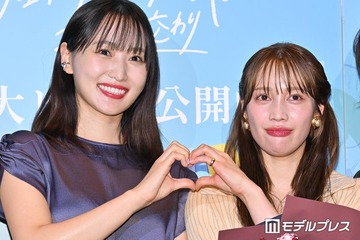 菅井友香＆中村ゆりか、サプライズに感激 中村は大粒の涙「本当に嬉しいです」【チェイサーゲームW 水魚の交わり】 画像