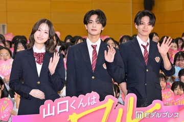 なにわ男子・高橋恭平、高橋ひかる＆岩瀬洋志と女子校サプライズ登場 600人の歓声浴び驚き「何を言っても沸く」【山口くんはワルくない】 画像