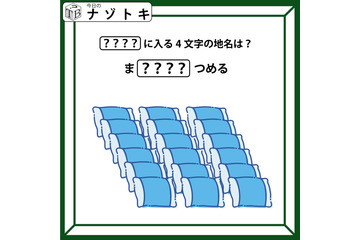 クイズです！イラストが表す「ま？？？？つめる」。隠れた4文字の地名は？【難易度LV.２・甘口】 画像