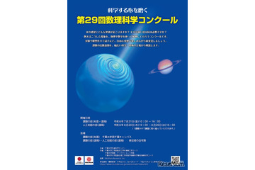 【夏休み2026】千葉大「第29回数理科学コンクール」中高生募集、AI部門も 画像