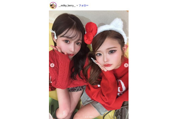 「今日好き」雨宮由乙花＆未苺姉妹「2人合わせて35kg痩せた」2ショット動画に反響「スタイル抜群」「系統違いの最強姉妹」 画像