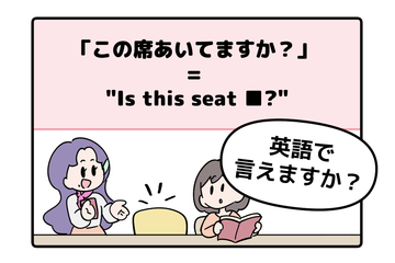 スタバで大ピンチ！「この席あいてますか？」を直訳しようとしてフリーズしてしまう人へ。ネイティブが使う『中学レベルの英単語』とは 画像