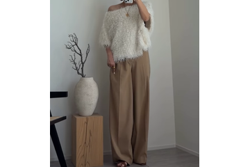 ZARAのモケモケトップスが主役。こなれ感漂う初夏のスタイリッシュな【40代の毎日コーデ】 画像