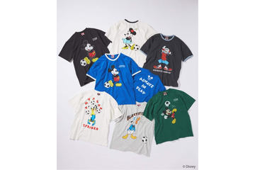 ミッキーマウスたちがサッカーデザインのTシャツに！JOURNAL STANDARDが限定発売 画像