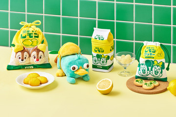 ミッキーマウス＆ミニーマウス、チップ＆デールをデザイン　栃木“レモン牛乳”のお菓子が登場 画像