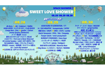 『ラブシャ』Aki、さらさ、TiDEら最終出演アーティスト発表　3日間で過去最大96組に 画像