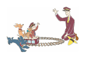 阪急電車「おさるのジョージ」とコラボ ラッピング列車やスタンプラリー企画、限定グッズ全24種も 画像