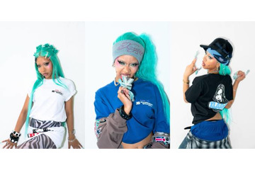 XLARGE・X-girl・サマソニのコラボTシャツが7月4日に発売。フィメールラッパー・3Li¥enを起用したキービジュアル公開 画像
