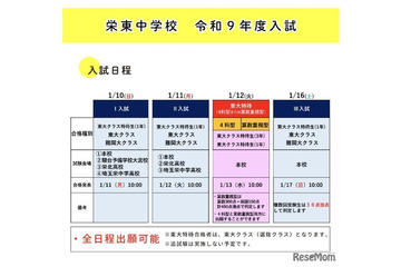 【中学受験2027】栄東中、東大特待に算数重視型…2科判定へ 画像