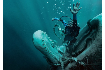 クジラの体内から脱出しろ！絶体絶命のサバイバルスリラー『クジラに落ちた男』ポスター＆場面写真 画像
