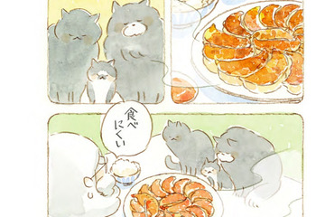 うまい！「ニンニク3倍マシマシ餃子」は、ネコも大好物？【深夜３時のくろねこ喫茶 #６】 画像