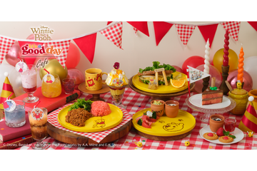 豪華な100周年お祝いパフェも！アクキーほかオリジナルグッズも登場「くまのプーさん」カフェが東京・大阪で期間限定オープン 画像