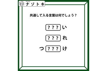 クイズです！「頭が『つ』お尻が『け』。当てはまる文字を考えよう」隠れている言葉はなに？【難易度LV.３・中辛】 画像