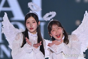 きりまる＆えみ姉、姉妹でお揃い天使コーデ キュートな投げキスに視線釘付け【関コレ2026A/W】 画像