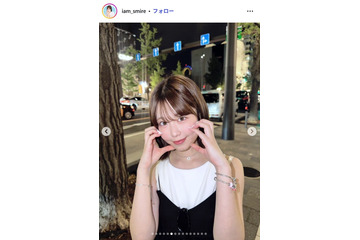 「今日好き」表すみれ、へそピのぞくミニ丈トップスコーデ披露に反響「美少女降臨」「スタイル抜群」 画像